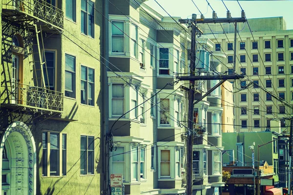 Elektrische draden in San Francisco — Stockfoto