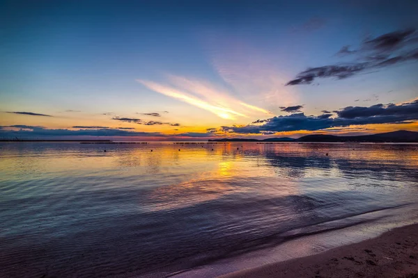 Purple sunset v Alghero — Stock fotografie