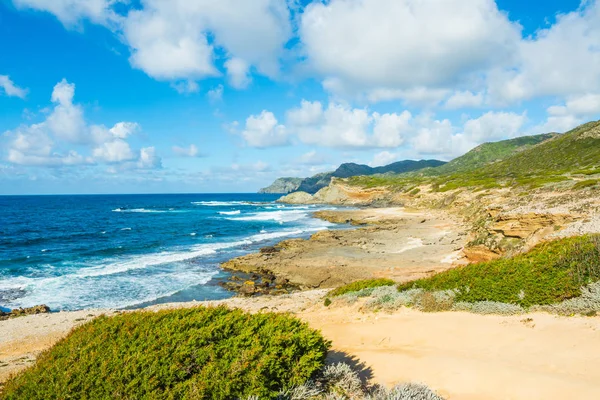 Rocky shoreline in Sardinia — Stock Photo, Image