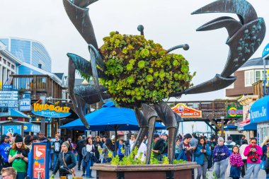 Yengeç heykel Pier 39 '