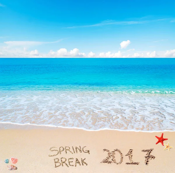 Voorjaarsvakantie 2017 op het zand — Stockfoto