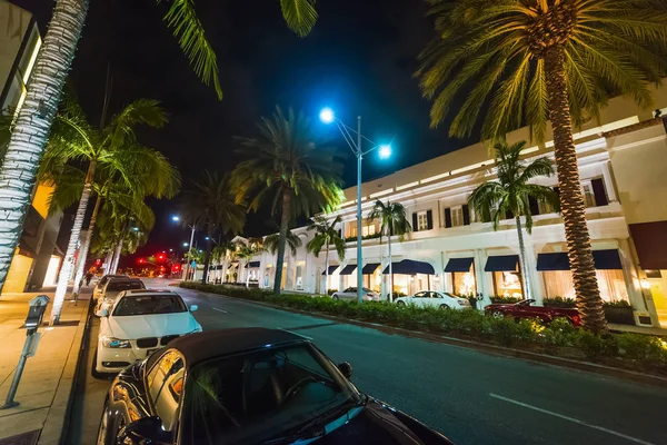 Rodeo drive by night — Stock Photo, Image