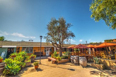 Küçük kare içinde eski şehir San Diego