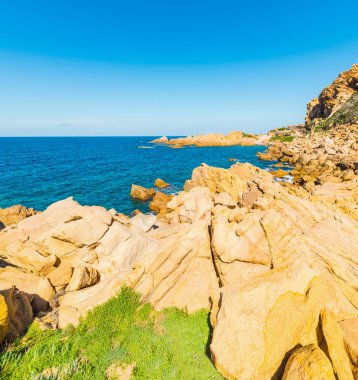 Costa Paradiso sarı kayalarda