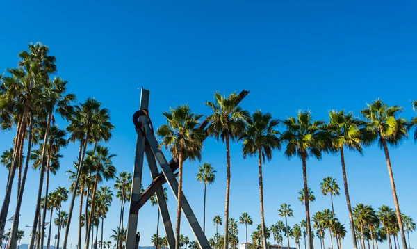 Palmen am venezianischen Strand — Stockfoto