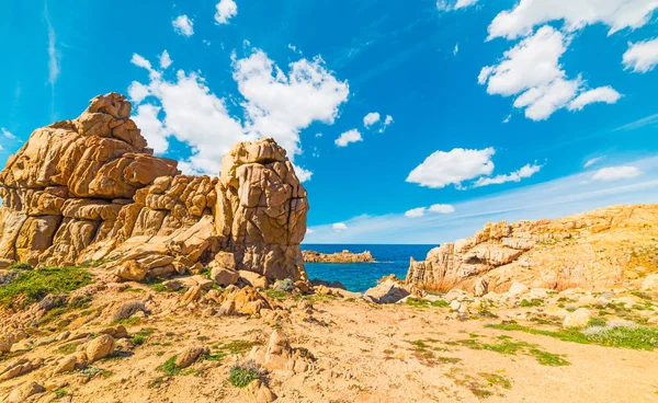 Rocks by the shore in Costa Paradiso — Stock Photo, Image