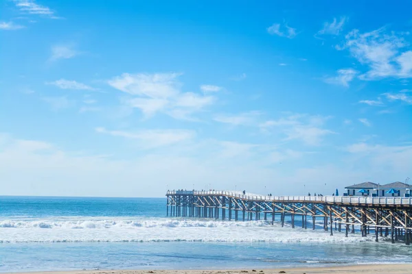 Wooden pier in Pacific Beach — Stock Photo, Image