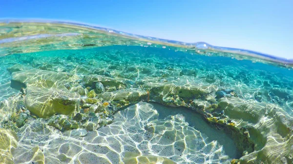 Скелі підводні на Сардинії — стокове фото