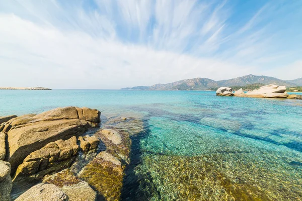 Ciel nuageux sur Spiaggia del Riso — Photo