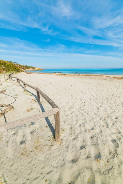 White sand in Simius beach — Stock Photo, Image