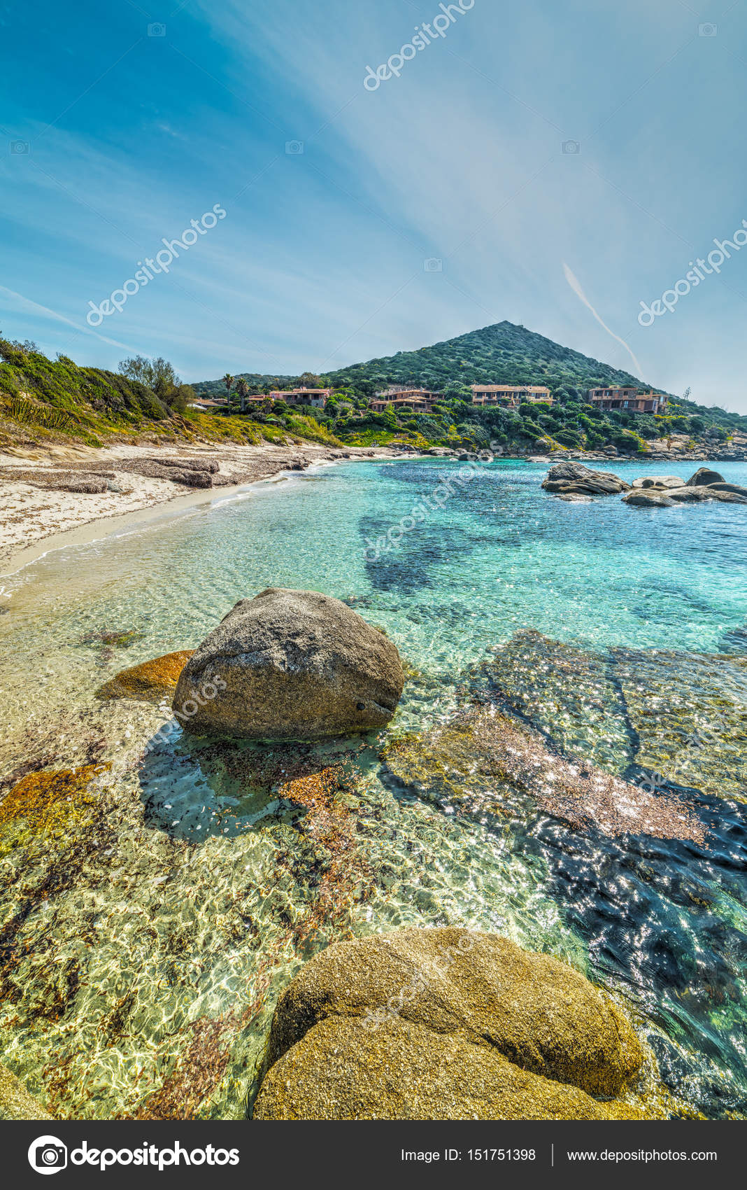 Rock In Cala Caterina Beach Stock Photo C Alkan32