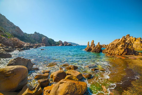 Rocky coastline in Costa Paradiso — Stock Photo, Image