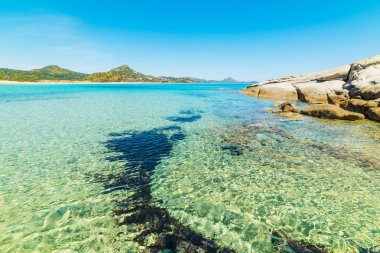 Scoglio di Peppino beach in spring