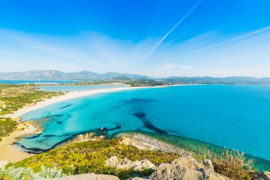 Villasimius sahil mavi denizlerde