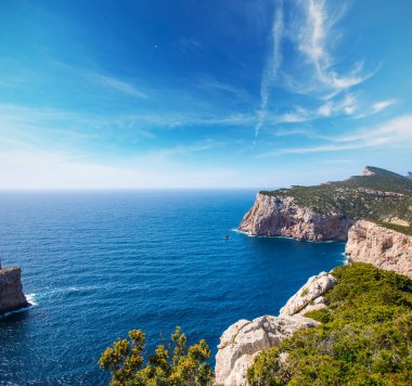 Capo Caccia shoreline in springtime