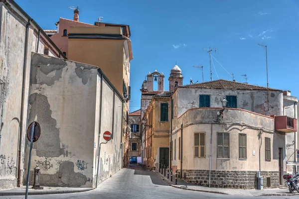 Alghero old town on a sunny day — Stock Photo, Image