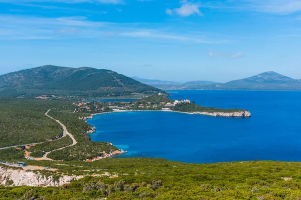 Porto Conte bay on a clear day in springtime — Stock Photo, Image