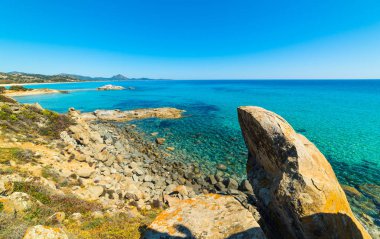 Santa Giusta Beach mavi su