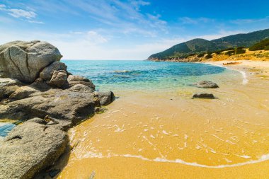 Golden shore in Porto Sa Ruxi