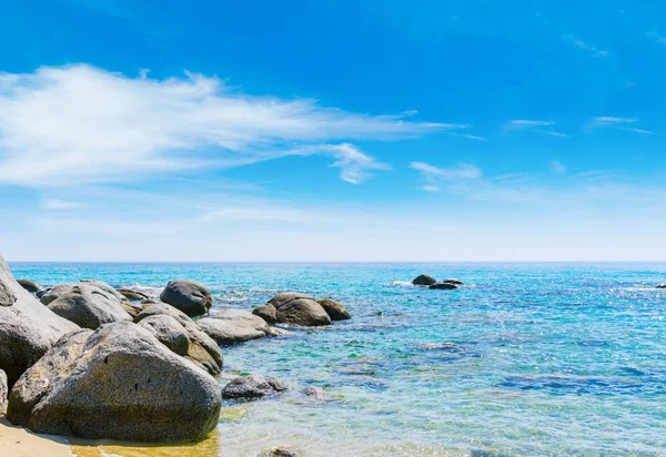 Rocks in Porto Sa Ruxi shore — Stockfoto