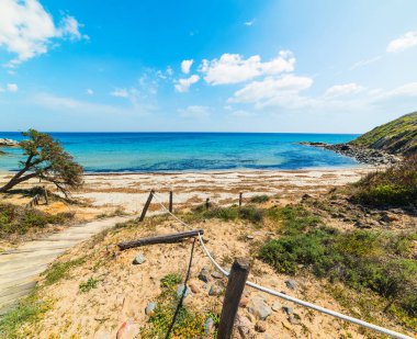 Scoglio di Peppino beach in springtime