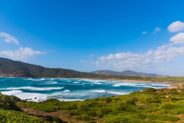 Porto Ferro rüzgarlı gün