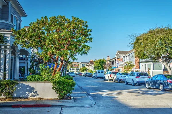 Empty street in Balboa Island — Stock Photo, Image