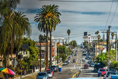 Los Angeles şehir merkezinde sokak