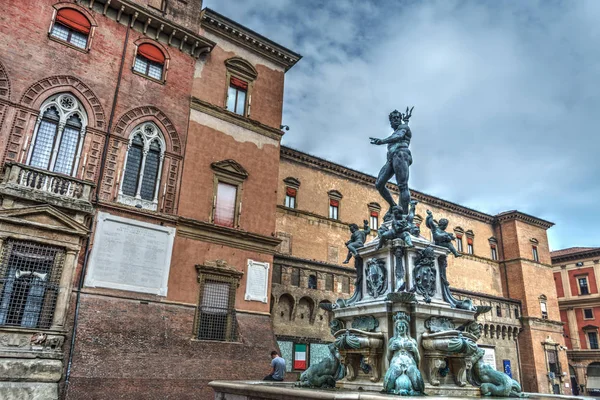 Triton staty i Bologna — Stockfoto