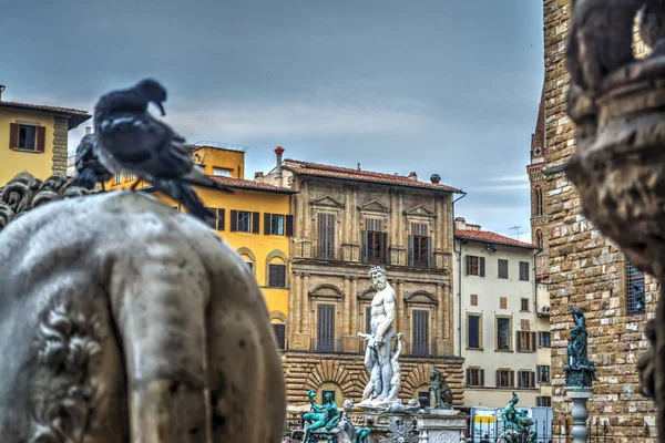 Piazza della Signoria en Florencia —  Fotos de Stock