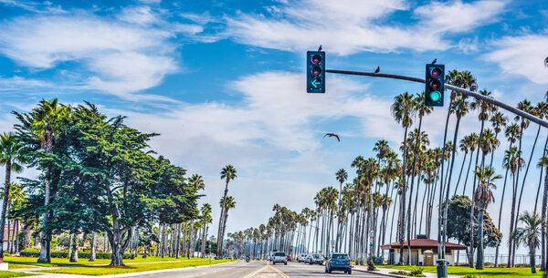 Cabrillo boulevard in Santa Barbara
