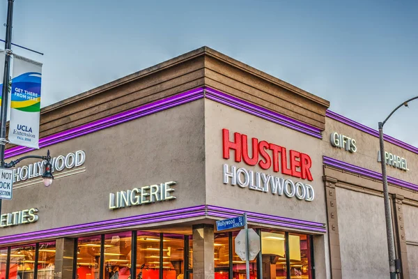 Magazynu Hustler w Hollywood boulevard — Zdjęcie stockowe