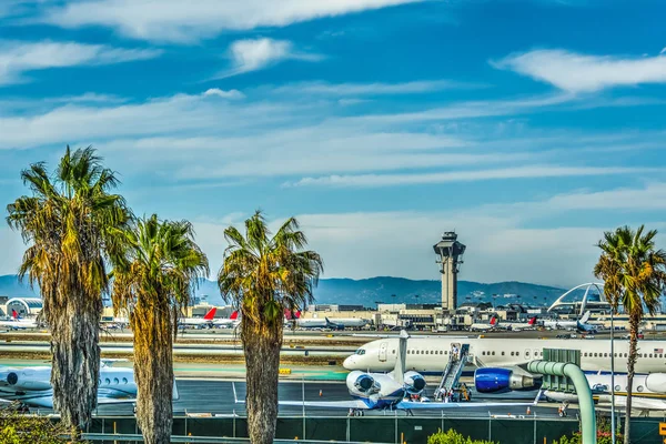 Los Angeles internationella flygplats förkläde — Stockfoto
