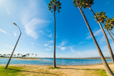 Avuç içi Mission Bay kıyı