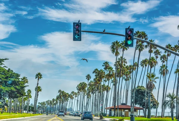 Traffic on Cabrillo boulevard — Stock Photo, Image