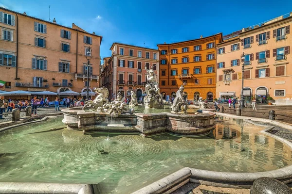 Fontana del Nettuno in Piazza Navona — Stock Photo, Image