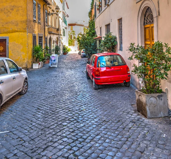 Strada pittoresca a Trastevere — Foto Stock