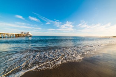 Malibu pier gün batımında