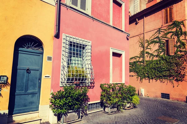 Bunte Fassaden in Trastevere — Stockfoto