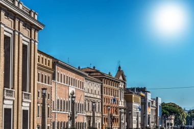 Pylons in Via della Conciliazione in Rome