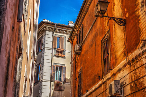 Picturesque corner in Rome, Italy