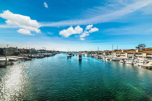 Puerto de la isla de Balboa en Newport Beach —  Fotos de Stock