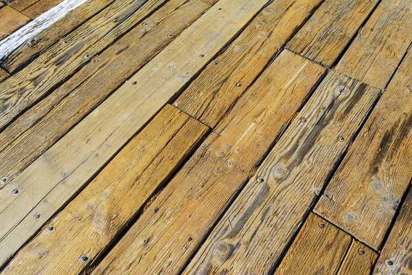 Planches en bois marron gros plan — Photo