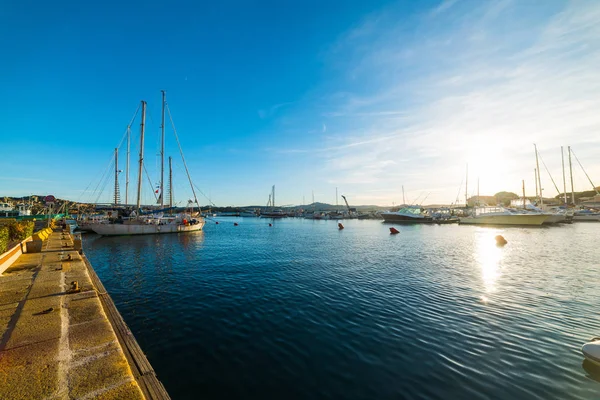 La Maddalena Harbor'da günbatımı — Stok fotoğraf