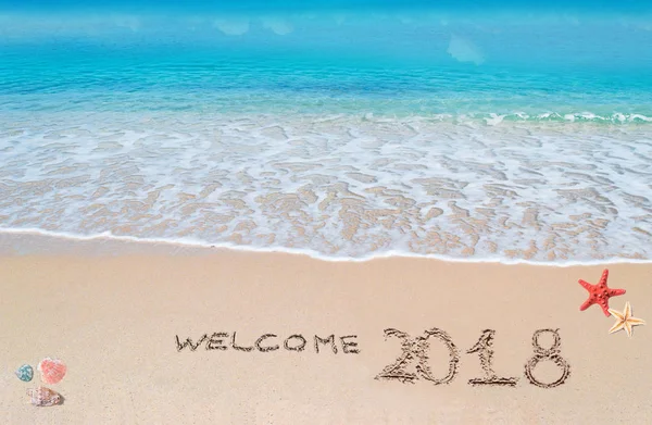 Bienvenido a 2018 — Foto de Stock