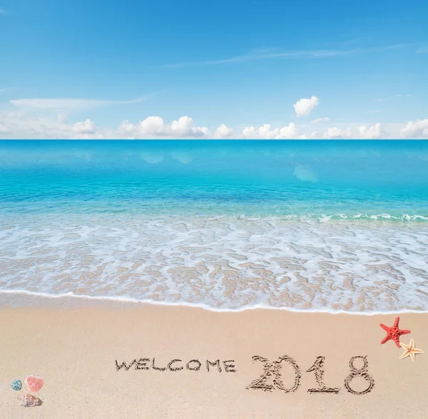 Bienvenido a 2018 — Foto de Stock