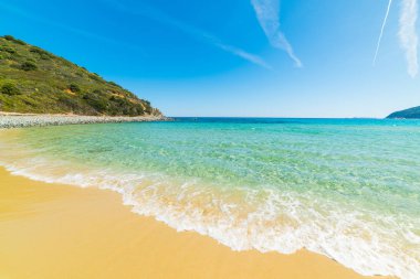 Blue sea in Cala Monte Turno