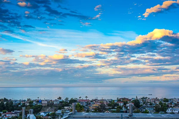 Cloudy sky over Hermosa Beach — Stock Photo, Image