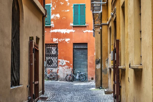 Smal gyde i Bologna - Stock-foto