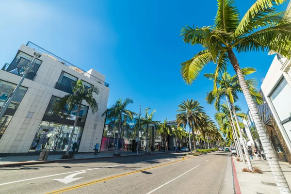 Καθαρός ουρανός πάνω από το Rodeo Drive — Φωτογραφία Αρχείου